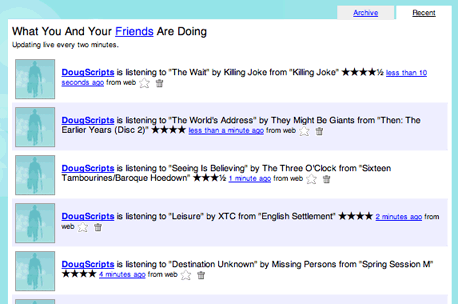 Current Track to Twitter screenshot