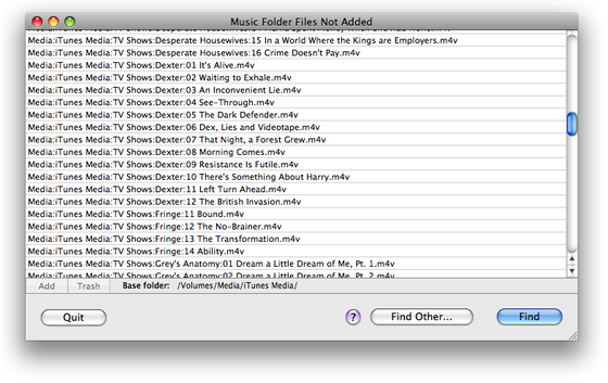 Music Folder Files Not Added