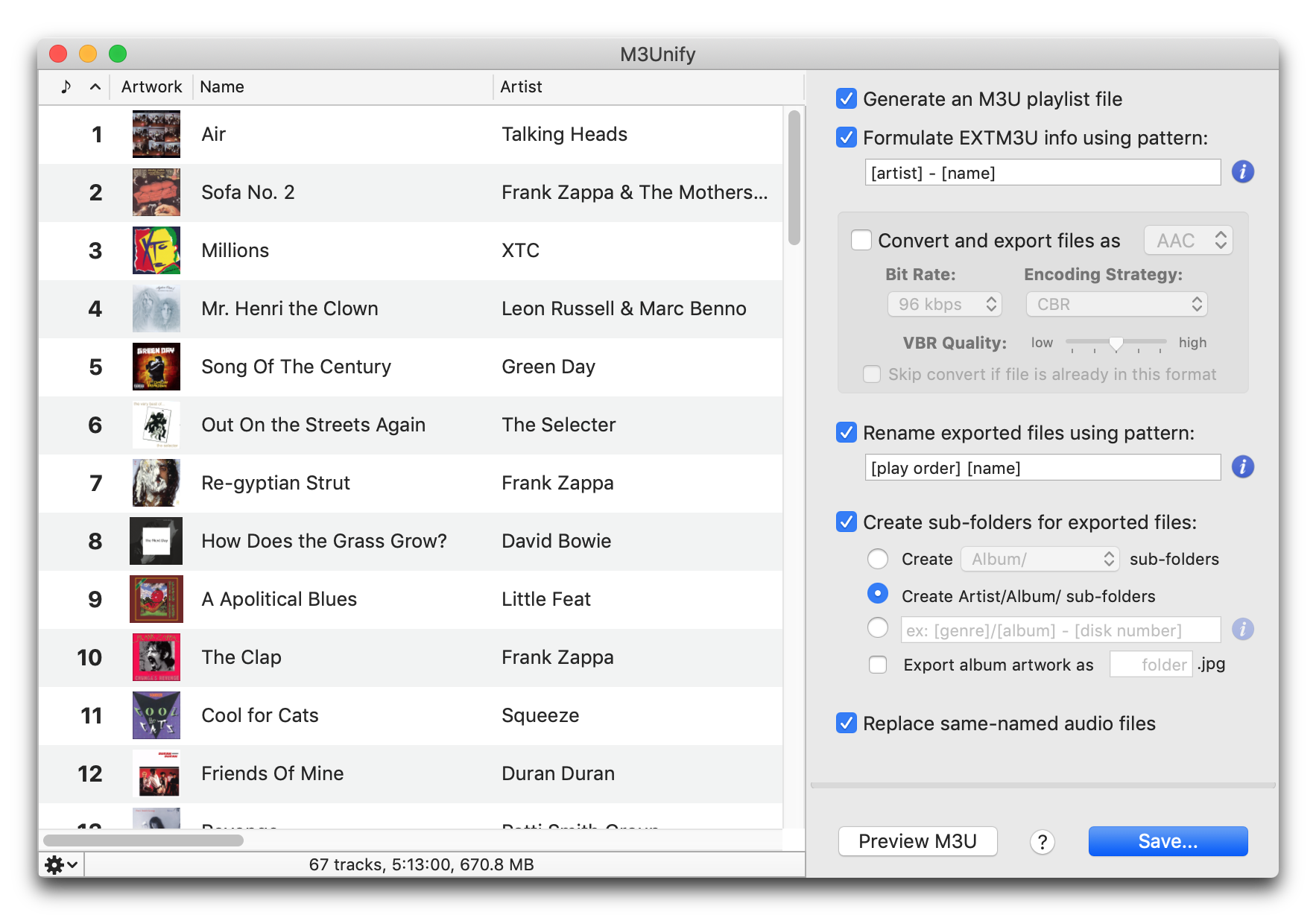 m3u playlist app for mac