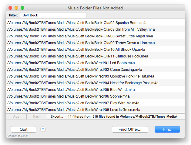 Music Folder Files Not Added