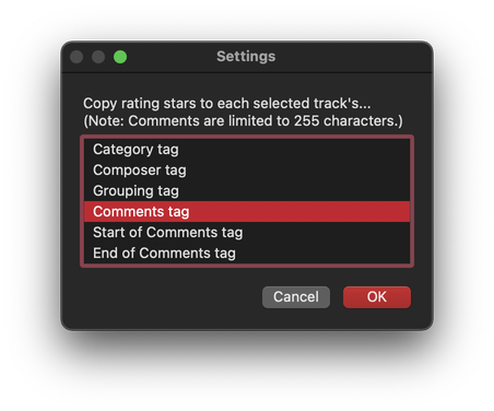 Copy Rating Stars to Other Tag