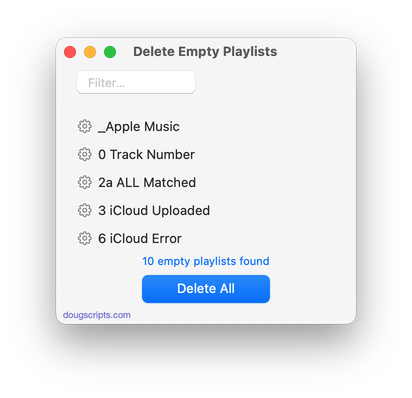 Delete Empty Playlists