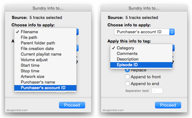 Sundry Info To Comments